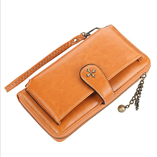 

Women's Bags PU Leather Wallet Zipper Solid Color Daily Date Bag Sets 2021 Wine Midnight black Pale yellow Peacock Blue