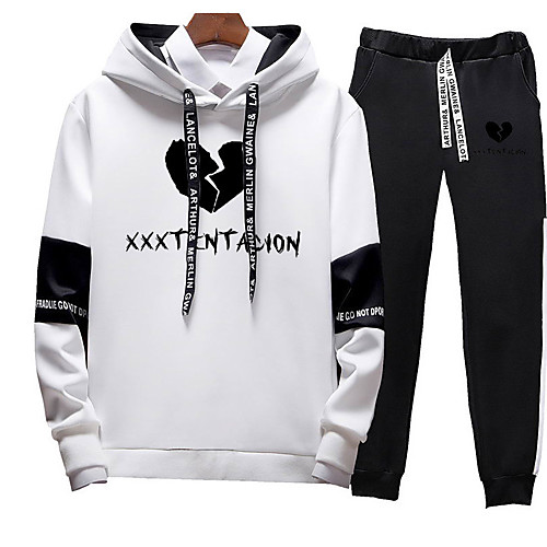 

Men's Sweatsuit 2 Piece Set Elastic Waistband Hoodie Sport Athleisure Clothing Suit Long Sleeve Breathable Soft Comfortable Exercise & Fitness Everyday Use Outdoor Fitness Exercising / 2pcs / pack