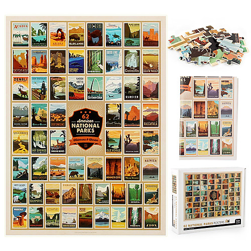 

1000 pcs Landscape Jigsaw Puzzle Educational Toy Adult Puzzle Gift Adorable Decompression Toys Parent-Child Interaction Cardboard Paper Kid's Adults' Toy Gift