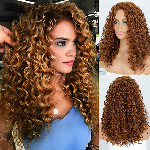 

Synthetic Wig Curly Middle Part Wig Medium Length A1 A2 A3 A4 A5 Synthetic Hair Women's Cosplay Party Fashion Black Brown