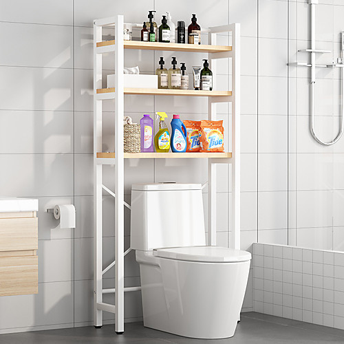 

Bathroom Shelves Toilets Floor-to-ceiling Toilets Balcony Storage Rack Household Free-punched