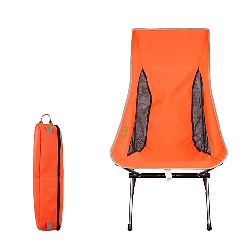 

Camping Chair Multifunctional Portable Breathable Ultra Light (UL) Aluminum Alloy for 1 person Fishing Beach Camping Autumn / Fall Winter Black Yellow Grey Orange