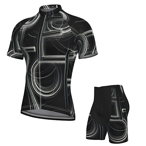 

Men's Short Sleeve Cycling Jersey with Shorts Spandex Black Bike Breathable Quick Dry Sports Graphic Mountain Bike MTB Road Bike Cycling Clothing Apparel / Stretchy / Athletic / Athleisure