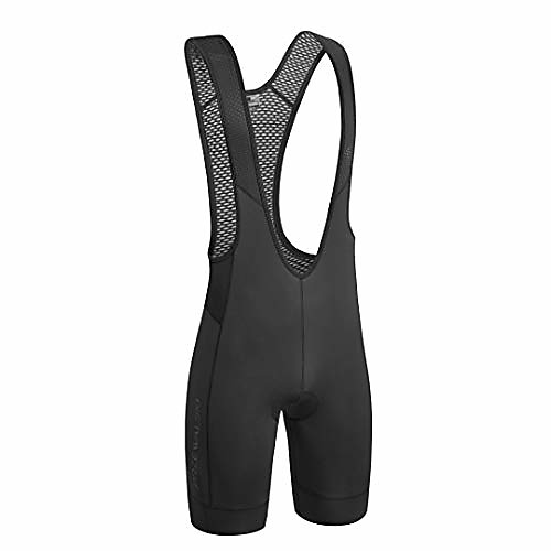 

men's cycling bib shorts, 4d padded compression bike tights breathable bicycle pants upf 50, classic series, black/s