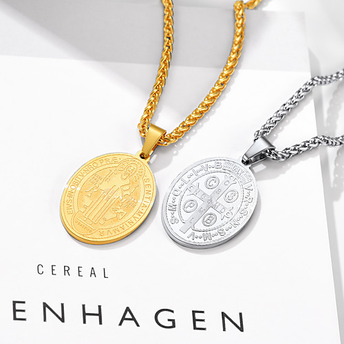 

Men's Women's Pendant Necklace Necklace Classic Fashion Classic Titanium Steel Gold Silver 555 cm Necklace Jewelry 1pc For Street Gift Birthday Party Festival