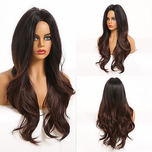 

Synthetic Wig Deep Wave Middle Part Wig Medium Length A1 A2 A3 A4 A5 Synthetic Hair Women's Cosplay Party Fashion Black Brown