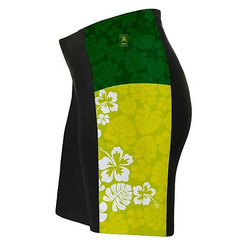 

hawaiian greens cycling shorts for women - size l