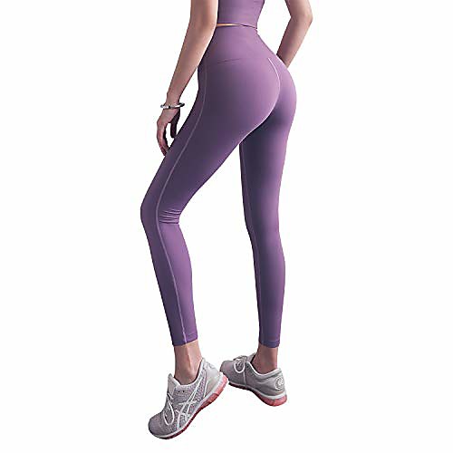 

Womens Yoga Pants High Waist,Workout Capris - High Waist Workout Leggings for Women - Lightweight Yoga Legging Purple