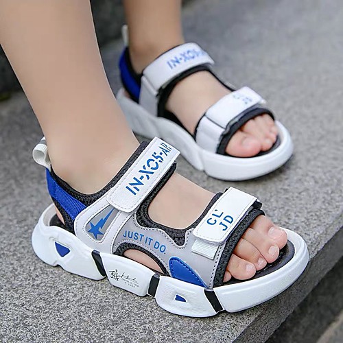 

Boys' Girls' Sandals Flower Girl Shoes Princess Shoes School Shoes Rubber PU Little Kids(4-7ys) Big Kids(7years ) Daily Party & Evening Walking Shoes Stitching Lace Blue Pink Green Spring Summer