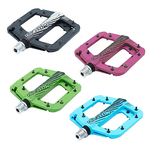 

BIKEIN Mountain Bike Pedals Flat & Platform Pedals Sealed Bearing Anti-Slip High Strength Nylon Fiber for Cycling Bicycle Road Bike Mountain Bike MTB BMX Black