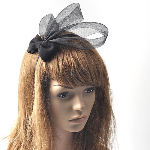 

Retro Cute Tulle Headpiece with Bowknot / Trim 1 Piece Special Occasion / Party / Evening Headpiece