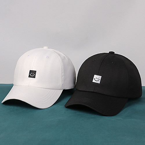 

Baseball Cap Running Cap Visor Hats Men's Women's Hat Solid Colored Adjustable Lightweight Breathable for Fitness Running Jogging Autumn / Fall Spring Summer White Black / Embroidery