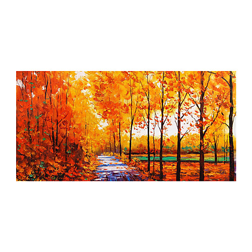 

Oil Painting Hand Painted Horizontal Abstract Landscape Modern Rolled Canvas (No Frame)