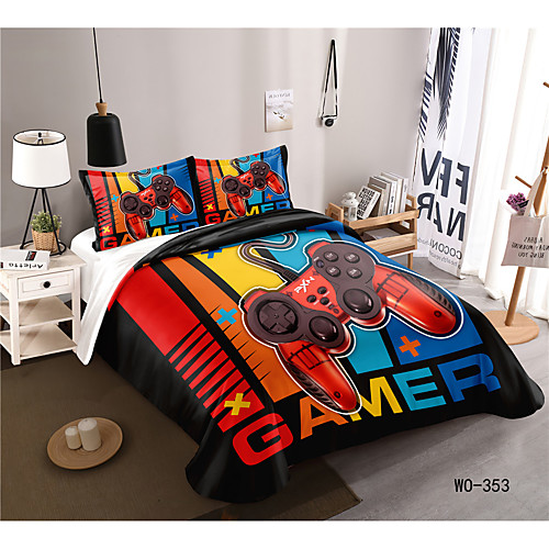 

3-Piece Duvet Cover Set Hotel Bedding Sets Comforter Cover with Soft Lightweight Microfiber, Include 1 Duvet Cover, 2 Pillowcases for Double/Queen/King