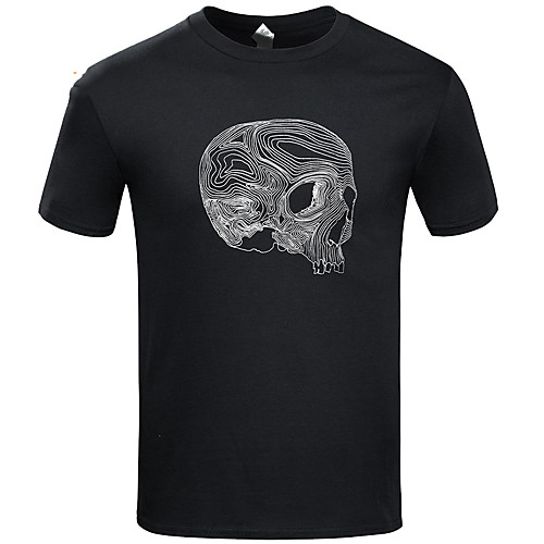 

Men's Hunting T-shirt Solid Colored Short Sleeve Outdoor Summer Breathability Wearable Soft Cotton Black Blue Grey