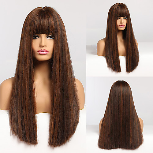 

Synthetic Wigs Long Wavy Wigs for Women Heat Resistant Cosplay Wig Natural Hair