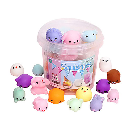 

Squishy Squishies Squishy Toy Squeeze Toy / Sensory Toy 24 pcs Mini Animal Stress and Anxiety Relief Kawaii Mochi For Kid's Adults' Boys and Girls
