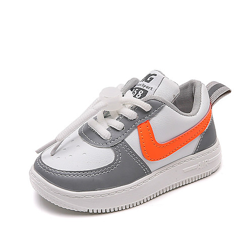 

Boys' Girls' Trainers Athletic Shoes Comfort PU Little Kids(4-7ys) Athletic Daily White Black Gray Fall Spring