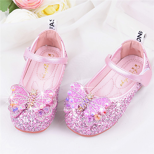 

Girls' Flats Flower Girl Shoes Princess Shoes School Shoes Rubber PU Little Kids(4-7ys) Big Kids(7years ) Daily Party & Evening Walking Shoes Rhinestone Sparkling Glitter Buckle Purple Blue Pink