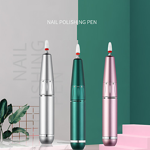 

1pc ABS Nail Tools New Design Ergonomic Design Classic Classic Daily Festival Nail Polisher for Finger Nail / White Series