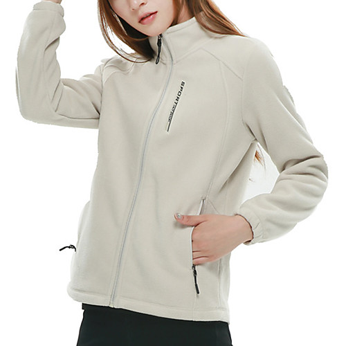 

Women's Zip Up Hoodie Pure Color Pocket Stand Collar Fleece Letter & Number Sport Athleisure Sweatshirt Top Long Sleeve Warm Soft Comfortable Exercise & Fitness Running Everyday Use Casual Daily