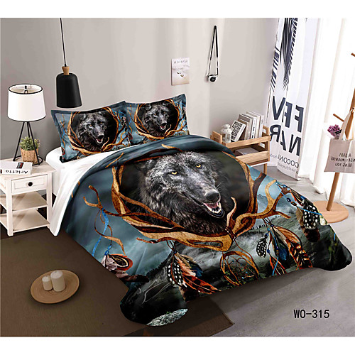 

3-Piece Duvet Cover Set Hotel Bedding Sets Comforter Cover with Soft Lightweight Microfiber, Include 1 Duvet Cover, 2 Pillowcases for Double/Queen/King