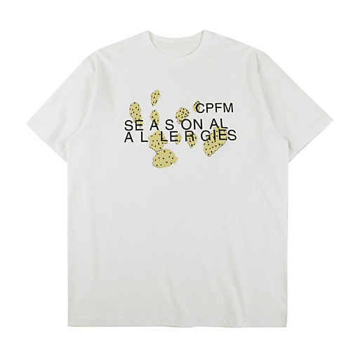 

Men's T shirt Hot Stamping Graphic Prints Letter Print Short Sleeve Casual Tops 100% Cotton Basic Casual Fashion White
