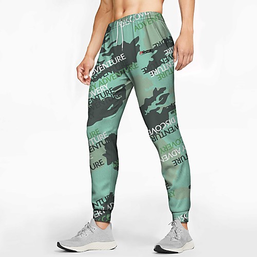 

21Grams Men's Sweatpants Joggers Jogger Pants Athletic Bottoms Drawstring Winter Fitness Gym Workout Running Training Exercise Breathable Soft Sweat wicking Sport Green / Micro-elastic / Athleisure
