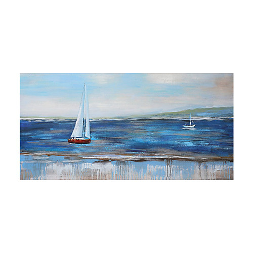 

Oil Painting Hand Painted Horizontal Abstract Landscape Modern Rolled Canvas (No Frame)