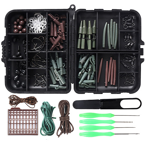 

94 pcs Fishing Hooks Fishing Snaps & Swivels Fishing Beads Fishing Accessories Set Metal ABS Easy to Carry Easy to Use Other