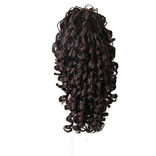 

20inch kinky curly claw in ponytail hair s fake hair pony tail hair piece red/black/brown tress 3 colors #4 20inches