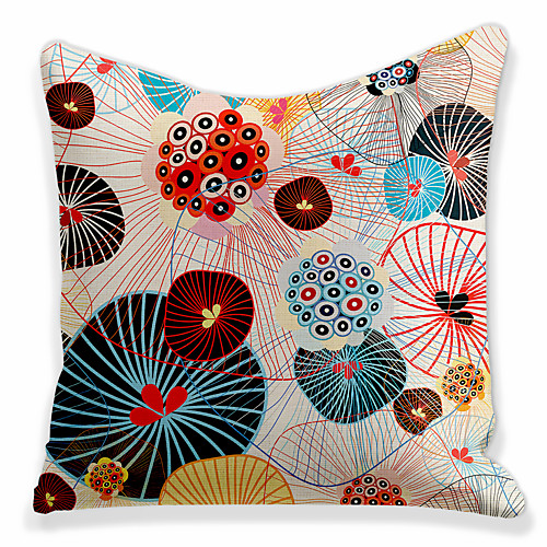 

Double Side 1 Pc Geometri Cushion Cover Print 45x45cm Linen for Sofa Bedroom