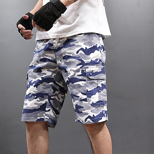 

Men's Hiking Shorts Camo Outdoor Regular Fit Breathable Soft Comfortable Wear Resistance Cotton Shorts Camouflage Hunting Fishing Climbing 28 29 30 36 38