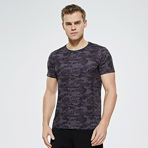 

Men's Tee / T-shirt Tie Dye Crew Neck Camouflage Sport Athleisure T Shirt Top Short Sleeves Breathable Quick Dry Soft Comfortable Exercise & Fitness Running Everyday Use Casual Daily Outdoor