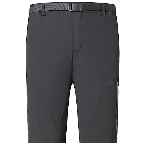

Men's Hiking Pants Trousers Solid Color Outdoor Tailored Fit Waterproof Breathable Quick Dry Ultra Light (UL) Nylon Spandex Pants / Trousers Cream Black Army Green Grey Hunting Fishing Climbing S M L