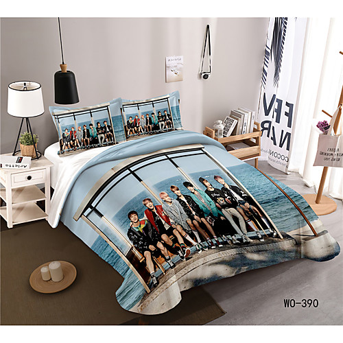 

3-Piece Duvet Cover Set Hotel Bedding Sets Comforter Cover with Soft Lightweight Microfiber, Include 1 Duvet Cover, 2 Pillowcases for Double/Queen/King
