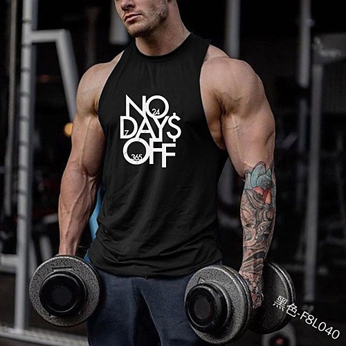 

Men's Sleeveless Running Tank Top Vest / Gilet Tee Tshirt Singlet Athletic Summer Moisture Wicking Quick Dry Breathable Gym Workout Running Active Training Jogging Exercise Sportswear Black Blue Grey