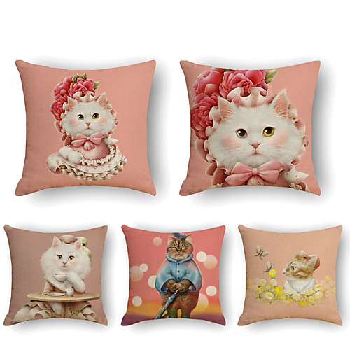 

Cushion Cover 5PCS Short Plush Soft Decorative Square Throw Pillow Cover Cushion Case Pillowcase for Sofa Bedroom 45 x 45 cm (18 x 18 Inch) Superior Quality Machine Washable