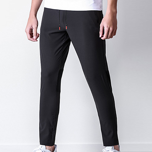 

Men's Jogger Pants Pants Pure Color Drawstring Pocket Nylon Solid Color Sport Athleisure Pants / Trousers Pants Bottoms Breathable Quick Dry Comfortable Running Everyday Use Street Casual Daily