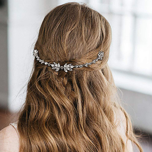 

Wedding Bridal Copper wire Headbands / Headdress / Headpiece with Metal / Crystals / Rhinestones 1 Piece Wedding / Party / Evening Headpiece