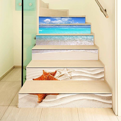 

Creative 3d Staircase Sticker Starfish Decoration Home Sticker Waterproof 3D Stereo Wall Sticker
