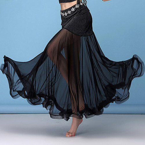 

Belly Dance Skirts Ruffles Women's Training Performance High Nylon