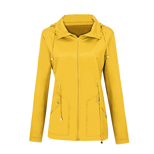 

Women's Hiking Softshell Jacket Waterproof Hiking Jacket Hiking Windbreaker Winter Outdoor Solid Color Waterproof Lightweight Windproof Breathable Jacket Hoodie Top Fishing Climbing Camping / Hiking