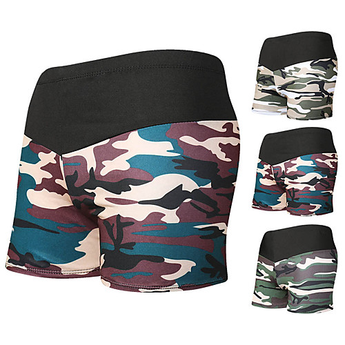 

Men's Swim Shorts Swim Trunks Elastane Board Shorts Breathable Quick Dry Swimming Surfing Water Sports Camo / Camouflage Summer