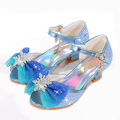 

Girls' Sandals Flower Girl Shoes Princess Shoes School Shoes Rubber PU Little Kids(4-7ys) Big Kids(7years ) Daily Party & Evening Walking Shoes Rhinestone Bowknot Buckle Purple Blue Pink Spring