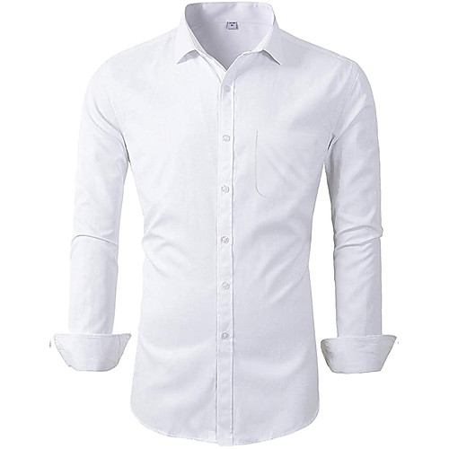 

Tuxedos Standard Fit Mandarin Single Breasted More-button Cotton Blend / Polyester Solid Colored