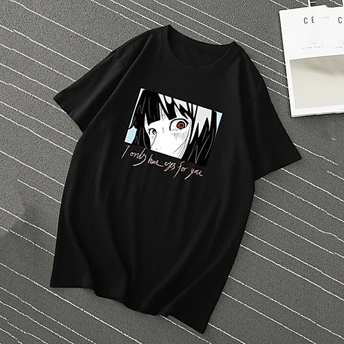 

Men's T shirt Hot Stamping Graphic Prints Portrait Print Short Sleeve Daily Tops 100% Cotton Fashion Vintage Classic Black