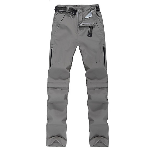 

Men's Hiking Pants Trousers Hiking Cargo Pants Convertible Pants / Zip Off Pants Solid Color Summer Outdoor Tailored Fit Waterproof Ultra Light (UL) Antistatic Quick Dry Spandex Pants / Trousers