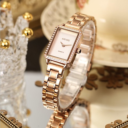 

Women's Steel Band Watches Analog Quartz Elegant Water Resistant / Waterproof Diamond