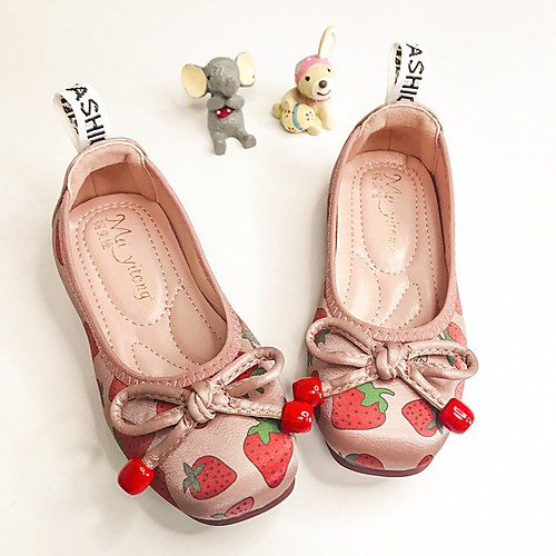 

Girls' Sandals Princess Shoes PU Little Kids(4-7ys) Big Kids(7years ) Daily Walking Shoes Pink White Fall Winter